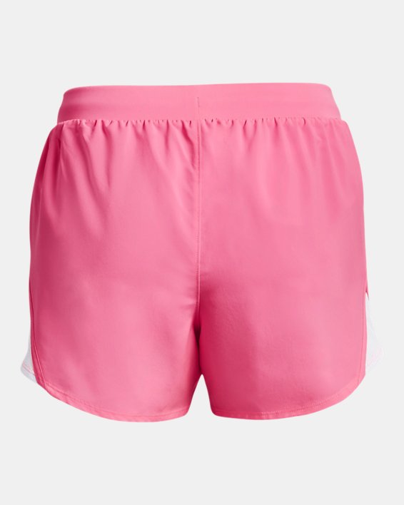 Damen UA Fly-By 2.0 Shorts, Pink, pdpMainDesktop image number 7